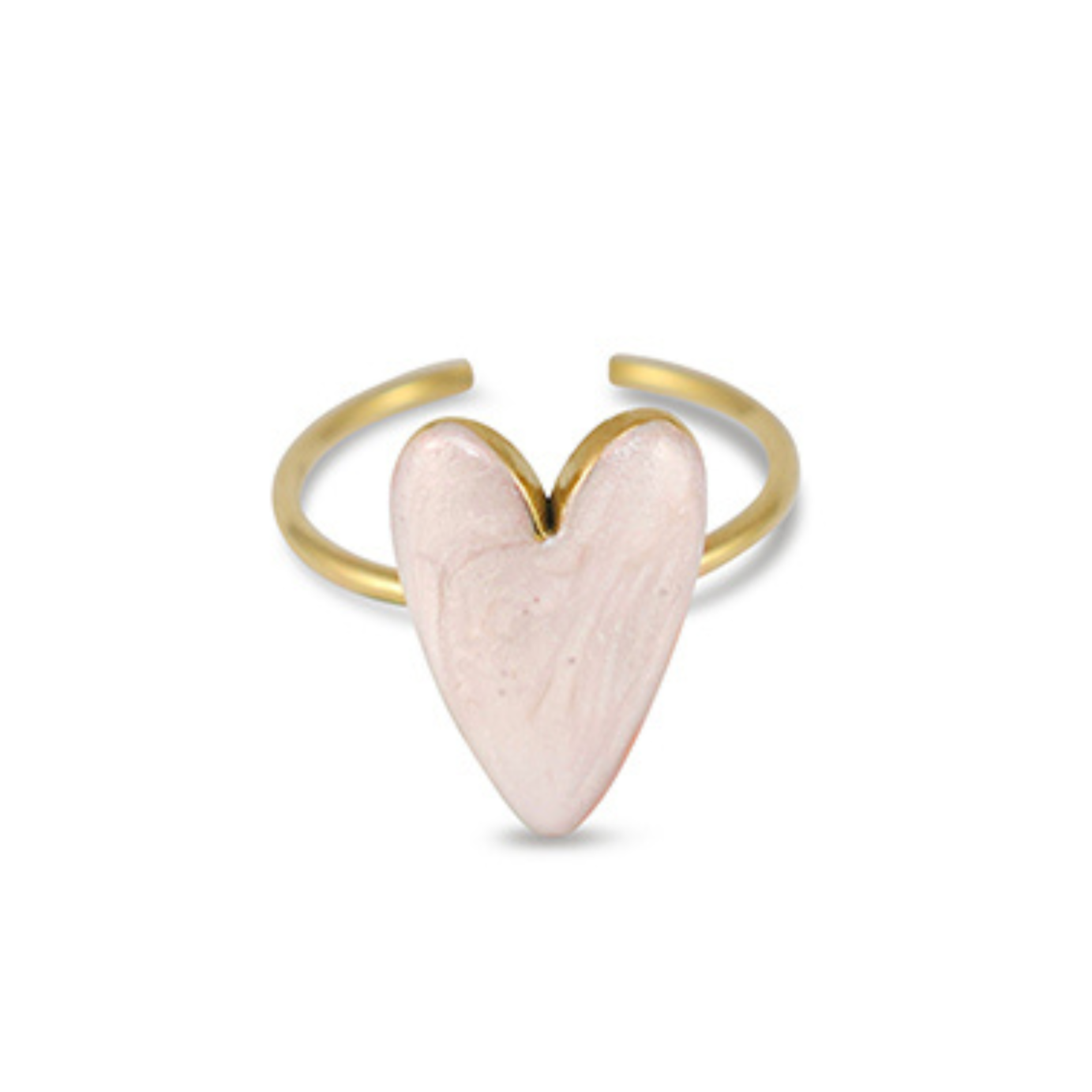 HEART Ring - Pearl Pink