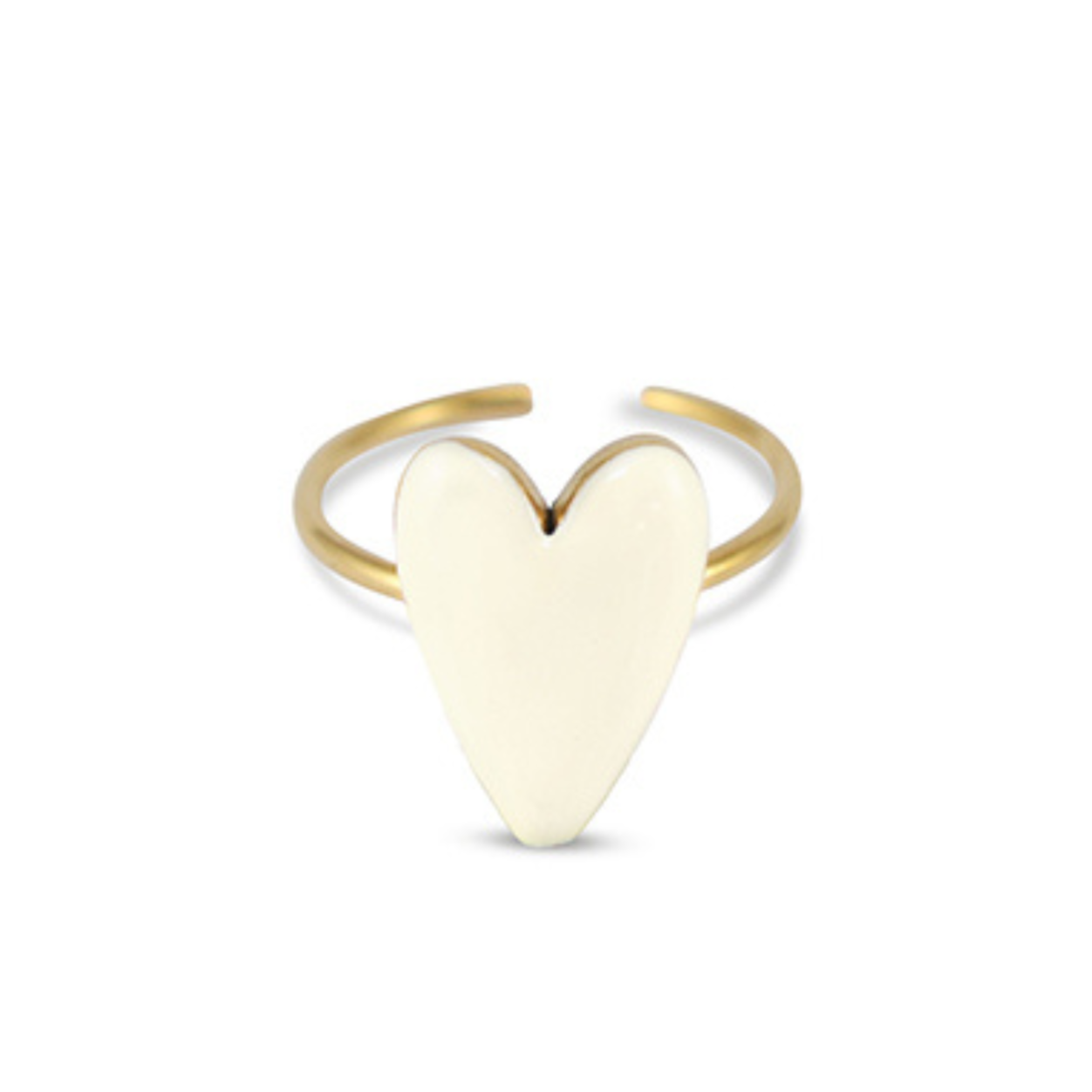 HEART Ring - Ivory White