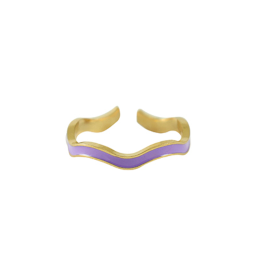 WAVY ring - Purple