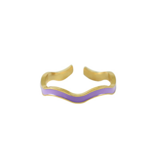 WAVY ring - Purple